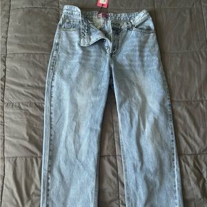 Brand new edikted cross over jeans
